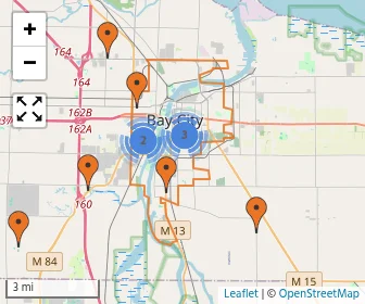 Area schools map
